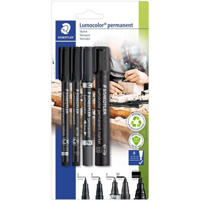 Staedtler Marker, Marker Set Lumocolor 4St (4x) Staedtler Marker, Marker Set Lumocolor 4St (4x)
