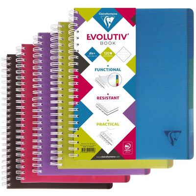 Clairefontaine, Heft + Block, Linicolor Evolutiv Book (A4+, Kariert) Clairefontaine, Heft + Block, Linicolor Evolutiv Book (A4+, Kariert)