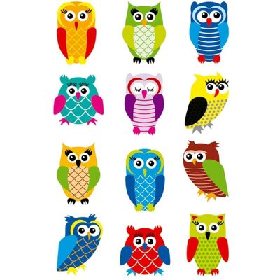 Herma Sticker, Eulen (12 Sticker) Herma Sticker, Eulen (12 Sticker)
