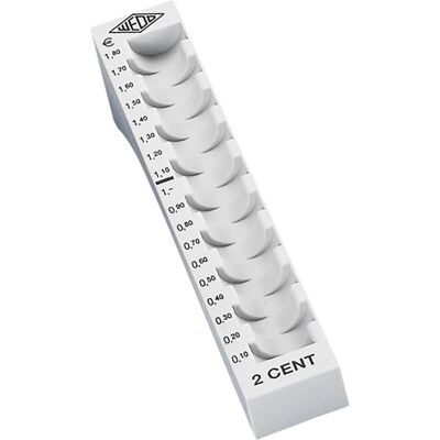 Wedo, Geldzähler, Münzrillen 2 Cent (Münzzähler) Wedo, Geldzähler, Münzrillen 2 Cent (Münzzähler)