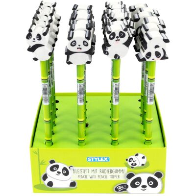 Magni, Bleistift, Bleistift mit Radiergummi Panda 4fach sortiert (HB, 1x) Magni, Bleistift, Bleistift mit Radiergummi Panda 4fach sortiert (HB, 1x)