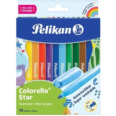 Pelikan Malstifte, Fasermaler Colorella Star 10er (10x) Pelikan Malstifte, Fasermaler Colorella Star 10er (10x)