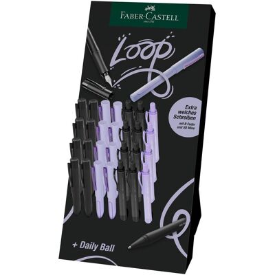 Faber, Schreibstifte, Einführungsdisplay Loop mit 16x Füllern B und 12x Daily Ball Kugelschreiber XB (28x) Faber, Schreibstifte, Einführungsdisplay Loop mit 16x Füllern B und 12x Daily Ball Kugelschreiber XB (28x)