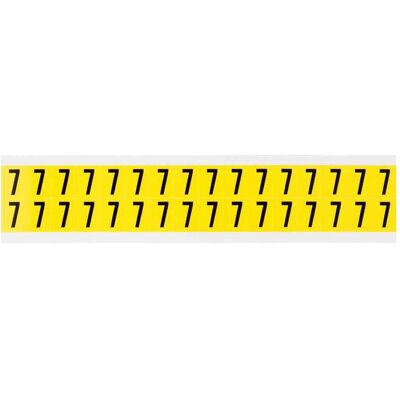 Brady, Etiketten, 3420-7, B-499, Nylongewebe, Zahl 7, schwarz auf gelb, 14x19mm, Schrifthhe 16mm(25 K. 32 E Brady, Etiketten, 3420-7, B-499, Nylongewebe, Zahl 7, schwarz auf gelb, 14x19mm, Schrifthhe 16mm(25 K. 32 E