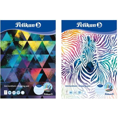 Pelikan Heft + Block, 236799 Karton 20 Blätter /m² (A3, C3) Pelikan Heft + Block, 236799 Karton 20 Blätter /m² (A3, C3)