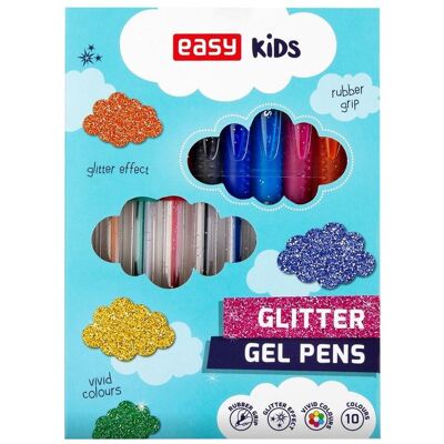 Easy, Malstifte, Glitzer-Gelstift 10 Farben EINFACH (10x) Easy, Malstifte, Glitzer-Gelstift 10 Farben EINFACH (10x)