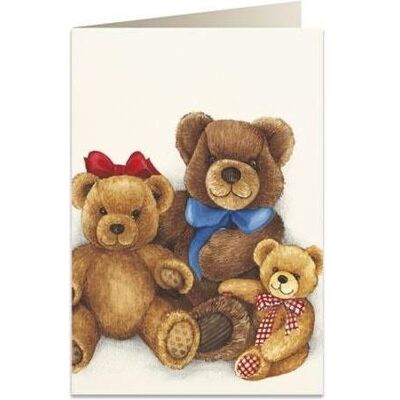 Tassotti, Grusskarte + Briefpapier, Karte B6 + Umschlag 7537 Teddybären (1 Stk.) Tassotti, Grusskarte + Briefpapier, Karte B6 + Umschlag 7537 Teddybären (1 Stk.)