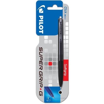 Pilot, Schreibstifte, Super Grip G Automatik-Kugelschreiber. 0,7 schwarz Pilot, Schreibstifte, Super Grip G Automatik-Kugelschreiber. 0,7 schwarz