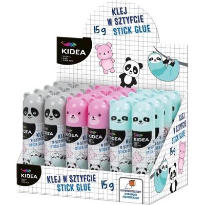 Kidea, Klebestift, Klebestift mit Figur 15g (24 Stück) Kidea, Klebestift, Klebestift mit Figur 15g (24 Stück)
