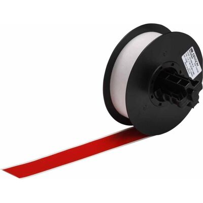 Brady, Etikettenrolle, B-595, Hochleistungs-Industrie-Vinylband, Rot, glänzend, 29.00 mm x 30.00 m, permanent, Endl (29 mm) Brady, Etikettenrolle, B-595, Hochleistungs-Industrie-Vinylband, Rot, glänzend, 29.00 mm x 30.00 m, permanent, Endl (29 mm)