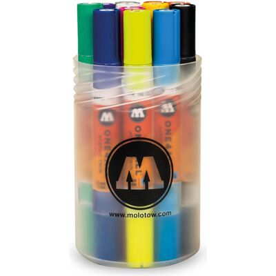 Molotow, Marker, Permanentmarker One4All Acrylic Twin Basic-Set 1 1,5 und 4mm VE=12 Stück Stiftebox (12x) Molotow, Marker, Permanentmarker One4All Acrylic Twin Basic-Set 1 1,5 und 4mm VE=12 Stück Stiftebox (12x)