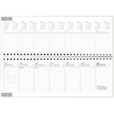 Güss, Agenda, Wochenquerkalender 29,8x13,5cm 1 Woche/2 Seiten 2025 (298 x 135 mm, 1 Woche / 2 Seiten) Güss, Agenda, Wochenquerkalender 29,8x13,5cm 1 Woche/2 Seiten 2025 (298 x 135 mm, 1 Woche / 2 Seiten)