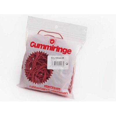 Magni, Gummiband, Gummiringe 50g, 60mm Ø rot Magni, Gummiband, Gummiringe 50g, 60mm Ø rot