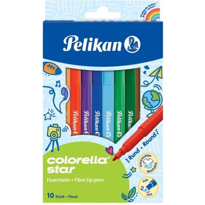 Pelikan Malstifte, Fasermaler Colorella Star C302 10 Farben (10x) Pelikan Malstifte, Fasermaler Colorella Star C302 10 Farben (10x)