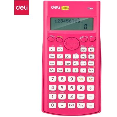 Deli, Taschenrechner, calculator SCIENTIFIC CALCULATOR 1710A 12-DIGIT Pink (Batteriebetrieb) Deli, Taschenrechner, calculator SCIENTIFIC CALCULATOR 1710A 12-DIGIT Pink (Batteriebetrieb)