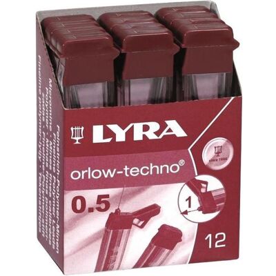 FILA, Bleistift, Lyra Graphitminen für B-Bleistifte, 0,5 mm (0.50 mm, B, 12x) FILA, Bleistift, Lyra Graphitminen für B-Bleistifte, 0,5 mm (0.50 mm, B, 12x)