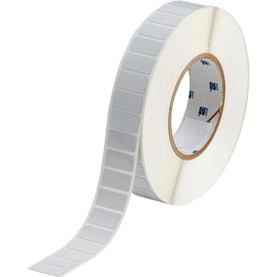 Brady, Etikettenrolle, THT-59-362-10, fälschungssicheres Vinyl, glänzend, Silber, 25.40 x 12.7 mm, permanent (1 VE (25.40 mm) Brady, Etikettenrolle, THT-59-362-10, fälschungssicheres Vinyl, glänzend, Silber, 25.40 x 12.7 mm, permanent (1 VE (25.40 mm)