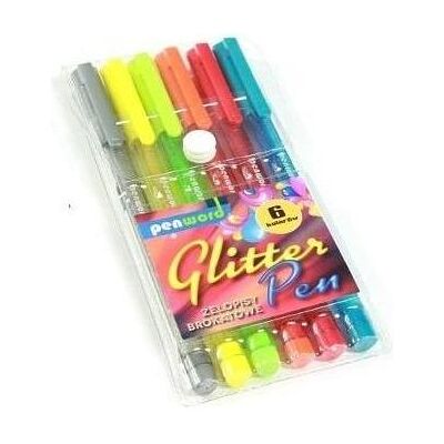 Polsirhurt, Malstifte, Glitzer-Gelstift, 6 Farben (6x) Polsirhurt, Malstifte, Glitzer-Gelstift, 6 Farben (6x)