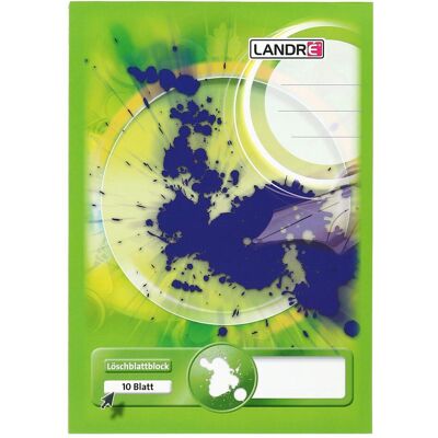 Landré, Heft + Block, A5 kopfgeleimter Löschblattblock (A5, Blanko, Harter Einband) Landré, Heft + Block, A5 kopfgeleimter Löschblattblock (A5, Blanko, Harter Einband)