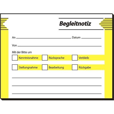 Sigel, Haftnotiz, Begleitnotiz (100 x 75 mm) Sigel, Haftnotiz, Begleitnotiz (100 x 75 mm)