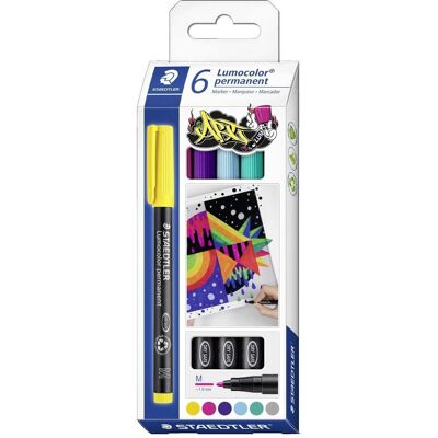 Staedtler Marker, Lumocolor permanent pen 317 Permanent-Universalstifte M (6x) Staedtler Marker, Lumocolor permanent pen 317 Permanent-Universalstifte M (6x)