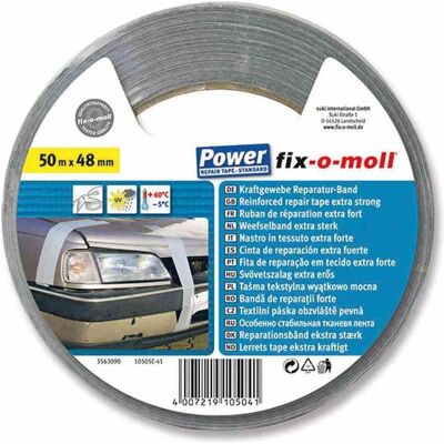 Fix-o-moll, Klebeband, Power-Band silber, 50 m, 48 mm standard (48 mm) Fix-o-moll, Klebeband, Power-Band silber, 50 m, 48 mm standard (48 mm)