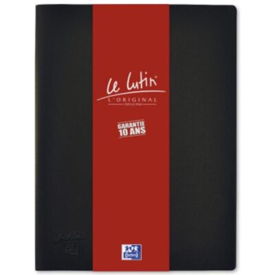 Elba, Mappe, Sichtbuch "Le Lutin", DIN A4, mit 50 Hüllen, schwarz vorne und hinten eine Tasche an der Innenseite (A4, 50x) Elba, Mappe, Sichtbuch "Le Lutin", DIN A4, mit 50 Hüllen, schwarz vorne und hinten eine Tasche an der Innenseite (A4, 50x)