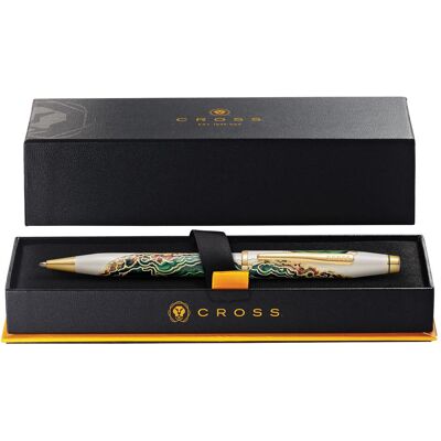 Cross, Schreibstifte, Drehkugelschreiber Wanderlust Borneo Weiss-Lack Grün Gold Geschenkbox (1x) Cross, Schreibstifte, Drehkugelschreiber Wanderlust Borneo Weiss-Lack Grün Gold Geschenkbox (1x)