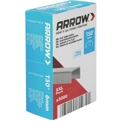 Arrow, Büroklammer, 819301 Flachdrahtklammern Typ 50 5000 St. (5000x) Arrow, Büroklammer, 819301 Flachdrahtklammern Typ 50 5000 St. (5000x)
