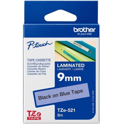 Brother Beschriftungsband, Tze-521 (0.90 cm, Blau) Brother Beschriftungsband, Tze-521 (0.90 cm, Blau)