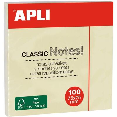 Apli, Haftnotiz, Classic (75 x 75 mm) Apli, Haftnotiz, Classic (75 x 75 mm)