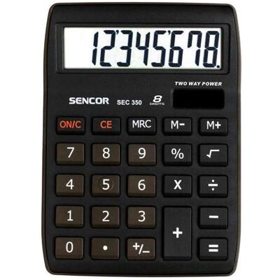 Sencor, Taschenrechner, SEC 350 calculator (Batteriebetrieb, Solarenergie) Sencor, Taschenrechner, SEC 350 calculator (Batteriebetrieb, Solarenergie)