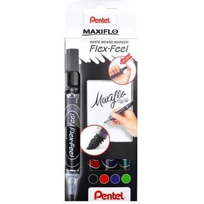 Pentel, Marker, Whiteboardmarker Maxiflo Flex-Feel, 4er Set MWL5SBF-4 (4x) Pentel, Marker, Whiteboardmarker Maxiflo Flex-Feel, 4er Set MWL5SBF-4 (4x)