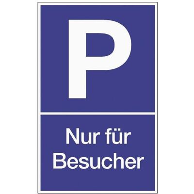 HP Autozubehör, Informationsschild, Parkplatzbeschilderung Parken für Besucher L250xB400 mm Kunststoff blau/weiss HP Autozubehör, Informationsschild, Parkplatzbeschilderung Parken für Besucher L250xB400 mm Kunststoff blau/weiss