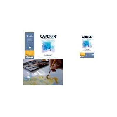 Canson, Heft + Block, Aquarellblock "Montval", DIN A5, 70 Blatt 148 x 210 mm, 300 g/qm, feine Oberfläche, Block an der (A5) Canson, Heft + Block, Aquarellblock "Montval", DIN A5, 70 Blatt 148 x 210 mm, 300 g/qm, feine Oberfläche, Block an der (A5)