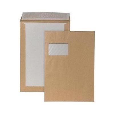 Posthorn, Etiketten, Papprückwandtasche DIN C4 mit Fenster 120g/m² mit Haftklebung Papier braun Posthorn, Etiketten, Papprückwandtasche DIN C4 mit Fenster 120g/m² mit Haftklebung Papier braun