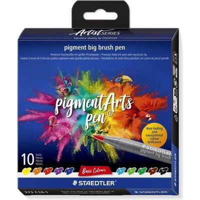 Staedtler Malstifte, – Big Brush – 10 pcs Assorted – Pastel Colours (373 C10-1) (10x) Staedtler Malstifte, – Big Brush – 10 pcs Assorted – Pastel Colours (373 C10-1) (10x)