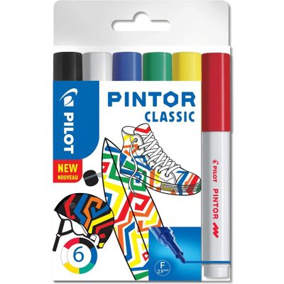Pilot, Marker, Pintor Fein Set à 6 Standard (6x) Pilot, Marker, Pintor Fein Set à 6 Standard (6x)