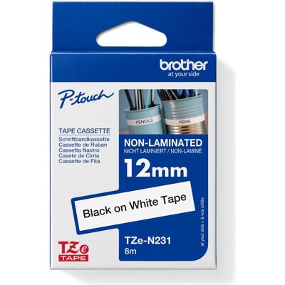 Brother Beschriftungsband, Tze-N231 (1.20 cm, Schwarz) Brother Beschriftungsband, Tze-N231 (1.20 cm, Schwarz)