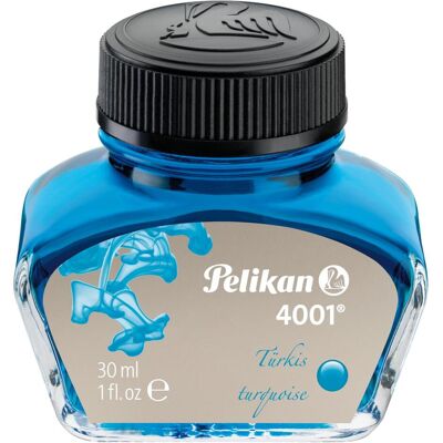 Pelikan Ersatzpatronen + Tintenfass, Tintenglas 4001 (Türkis, 1 Stk.) Pelikan Ersatzpatronen + Tintenfass, Tintenglas 4001 (Türkis, 1 Stk.)