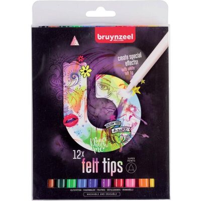 Bruynzeel, Malstifte, Filzstifte Fashion, 12St. (12x) Bruynzeel, Malstifte, Filzstifte Fashion, 12St. (12x)