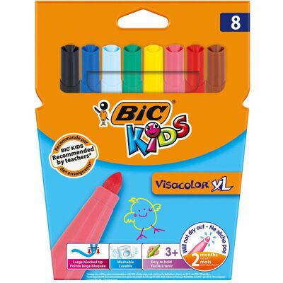 Bic, Malstifte, Kids Visacolor XL, 8ST. (8x) Bic, Malstifte, Kids Visacolor XL, 8ST. (8x)