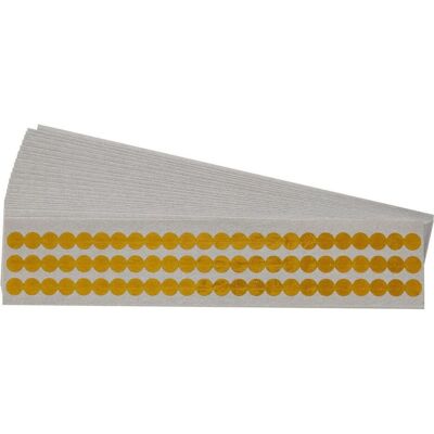 Brady, Etiketten, B-654, CMKC-375, Lötabdecketikett Kapton, Transparent Bernsteinfarben, Durchmesser 9.53 mm Brady, Etiketten, B-654, CMKC-375, Lötabdecketikett Kapton, Transparent Bernsteinfarben, Durchmesser 9.53 mm