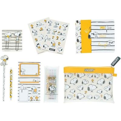 Grupo Erik, Etui, SNOOPY - Set de Papeterie avec 3 Notebooks A6 - 10pc. Grupo Erik, Etui, SNOOPY - Set de Papeterie avec 3 Notebooks A6 - 10pc.
