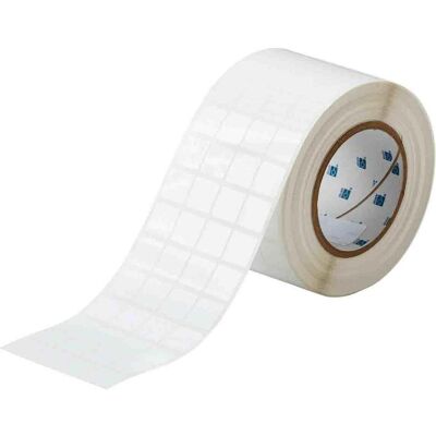 Brady, Etikettenrolle, THT-50-423-10, Polyester, Weiss, 19.05 x 19.05 mm, permanent, 4-bahnig (10000 E.) (85.09 mm) Brady, Etikettenrolle, THT-50-423-10, Polyester, Weiss, 19.05 x 19.05 mm, permanent, 4-bahnig (10000 E.) (85.09 mm)