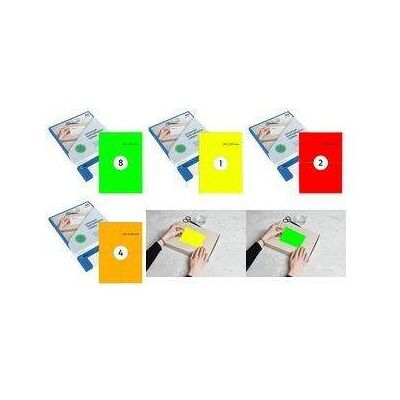 Rillprint, Etiketten, Fluoreszierende Etiketten, 210 x 297 mm, orange selbstklebend, für Inkjet-, Laser-, Farblaserdrucke Rillprint, Etiketten, Fluoreszierende Etiketten, 210 x 297 mm, orange selbstklebend, für Inkjet-, Laser-, Farblaserdrucke