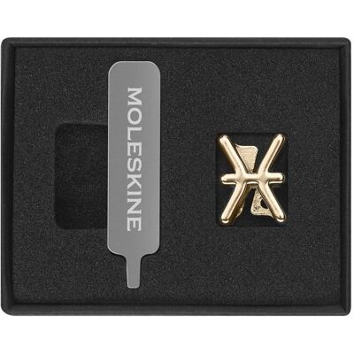 Moleskine, Heft + Block, Pins Pisces Gold (Kein Einband) Moleskine, Heft + Block, Pins Pisces Gold (Kein Einband)