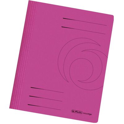 Herlitz, Mappe, Schnellhefter easyorga, DIN A4, Manilakarton, pink 240 g-qm, gebrauchsfertig gefaltet, Metelldecklei (A4, 1x) Herlitz, Mappe, Schnellhefter easyorga, DIN A4, Manilakarton, pink 240 g-qm, gebrauchsfertig gefaltet, Metelldecklei (A4, 1x)