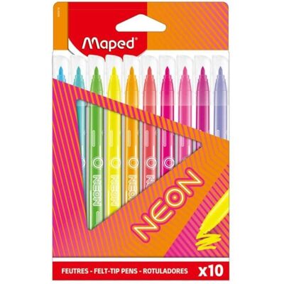 Maped, Malstifte, Neonmarker 10 Farben (10x) Maped, Malstifte, Neonmarker 10 Farben (10x)