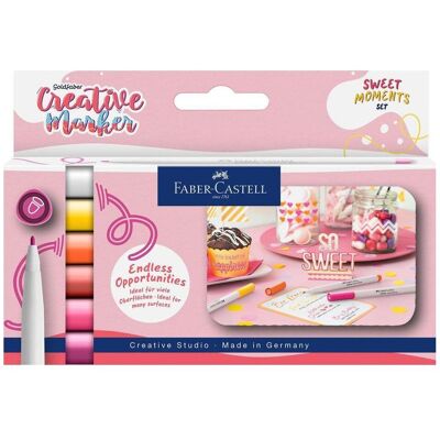 Faber-Castell, Marker, Creative Marker Gofa 1.5. 6er Etui Sweet Moments (6x) Faber-Castell, Marker, Creative Marker Gofa 1.5. 6er Etui Sweet Moments (6x)